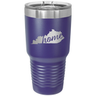 Laser etched purple 30 oz vacuum insulated tumbler with 'Kentucky Home' design