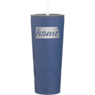 Laser etched constellation 20 oz vacuum insulated tumbler with 'Kansas Home' design