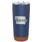 Laser etched constellation 20 oz vacuum insulated tumbler with 'Iowa Home' design