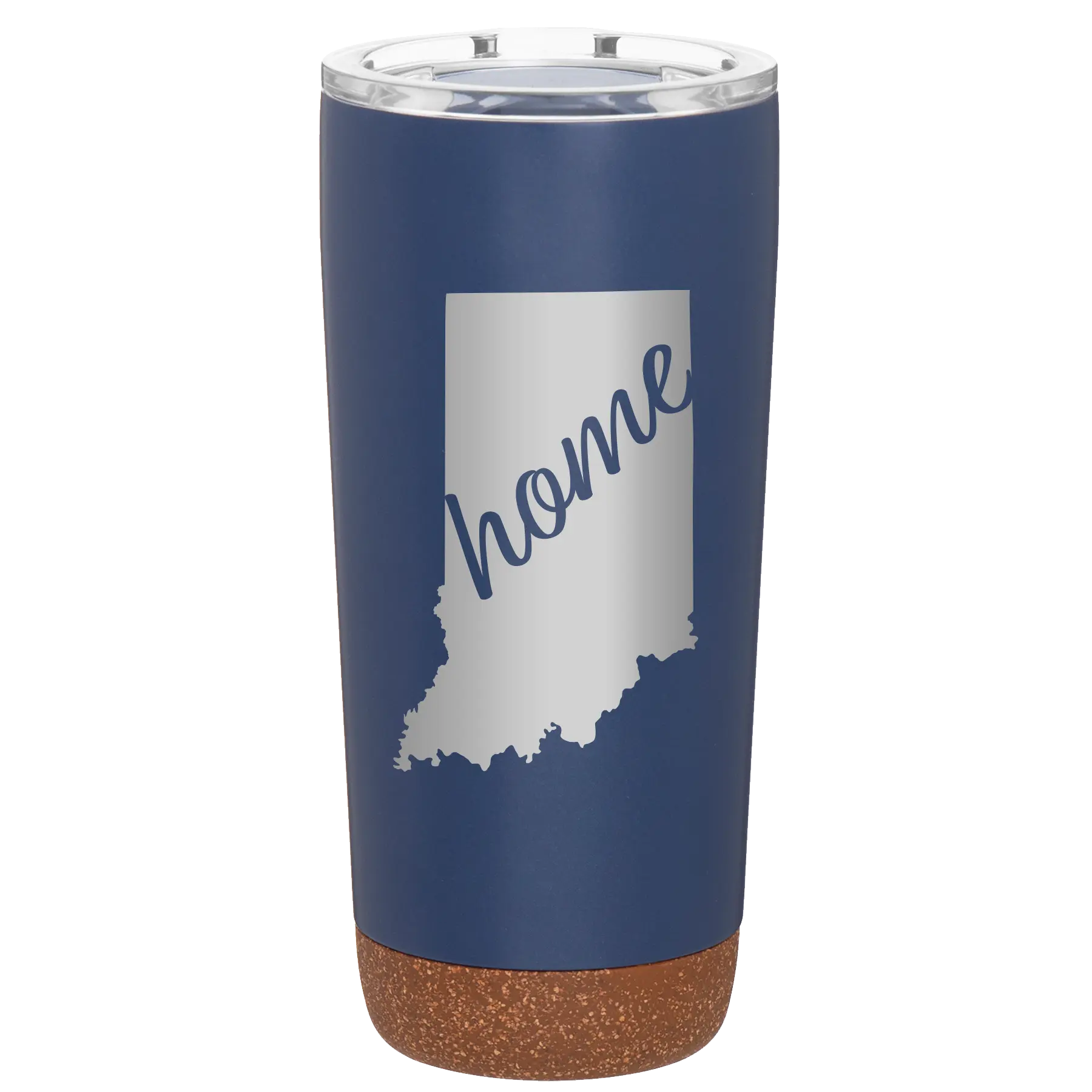 Laser etched constellation 20 oz vacuum insulated tumbler with 'Indiana Home' design
