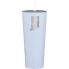 Laser etched landfall 20 oz vacuum insulated tumbler with 'Indiana Home' design