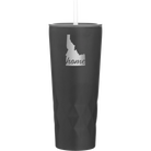 Laser etched black 20 oz vacuum insulated tumbler with 'Idaho Home' design