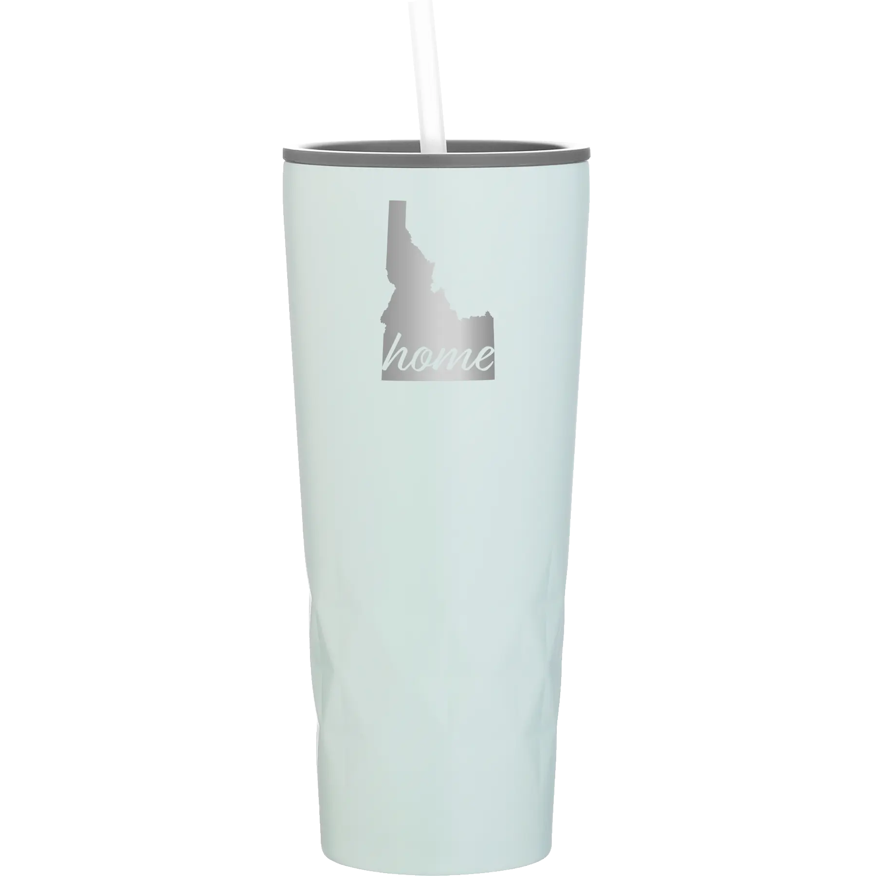 Laser etched meadow 20 oz vacuum insulated tumbler with 'Idaho Home' design