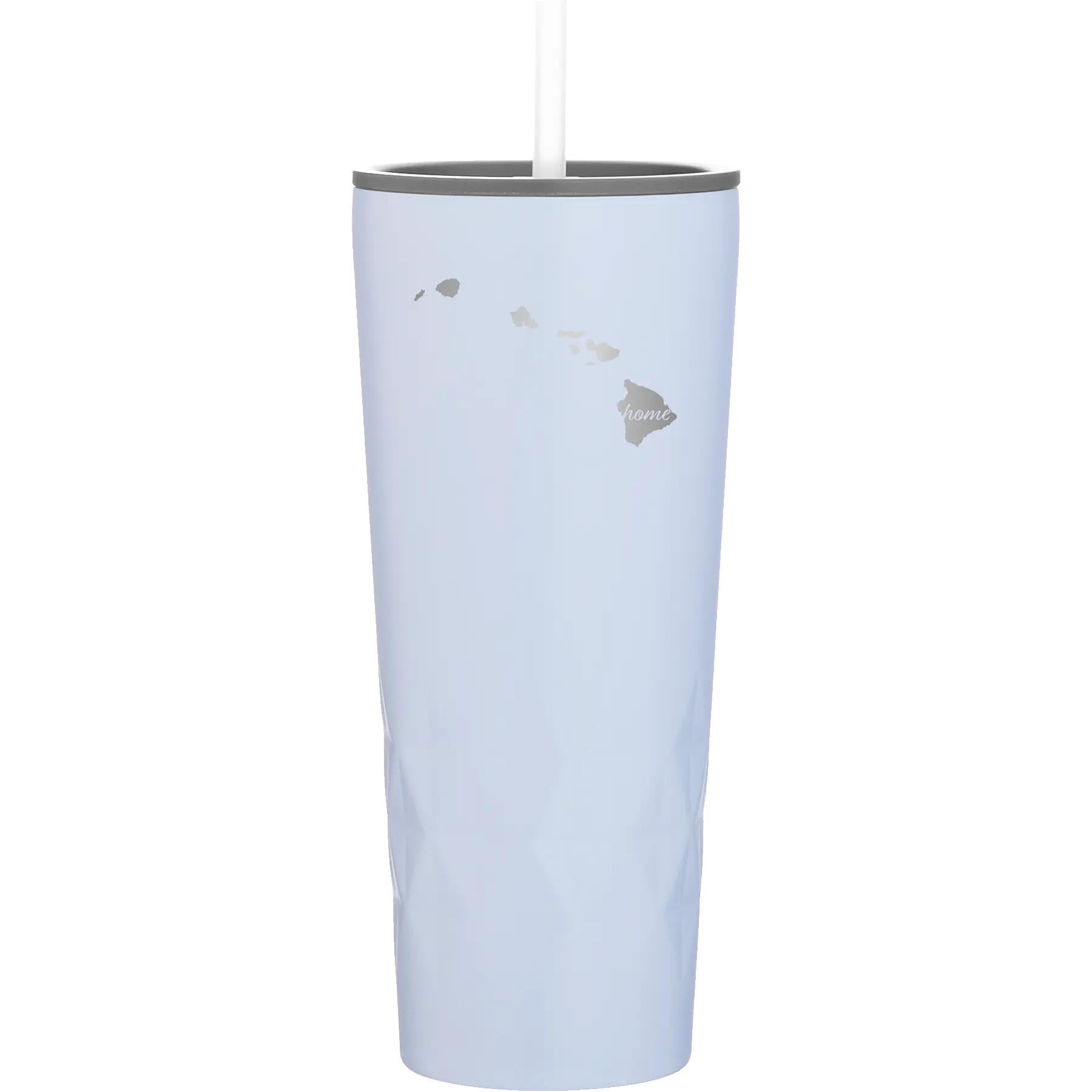 Laser etched landfall 20 oz vacuum insulated tumbler with 'Hawaii Home' design