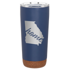Laser etched constellation 20 oz vacuum insulated tumbler with 'Georgia Home' design