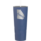 Laser etched constellation 20 oz vacuum insulated tumbler with 'Georgia Home' design