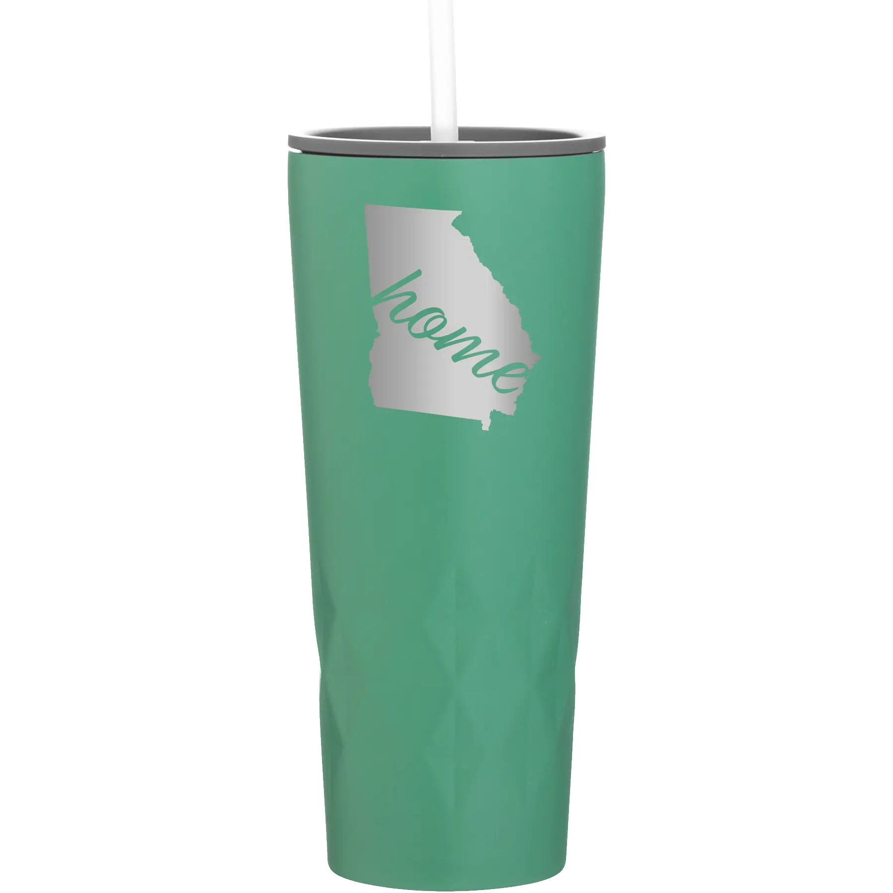 Laser etched forage 20 oz vacuum insulated tumbler with 'Georgia Home' design