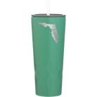 Laser etched forage 20 oz vacuum insulated tumbler with 'Florida Home' design