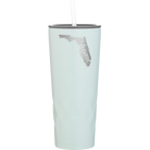 Laser etched meadow 20 oz vacuum insulated tumbler with 'Florida Home' design