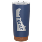 Laser etched constellation 20 oz vacuum insulated tumbler with 'Delaware Home' design