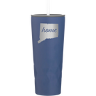 Laser etched constellation 20 oz vacuum insulated tumbler with 'Connecticut Home' design