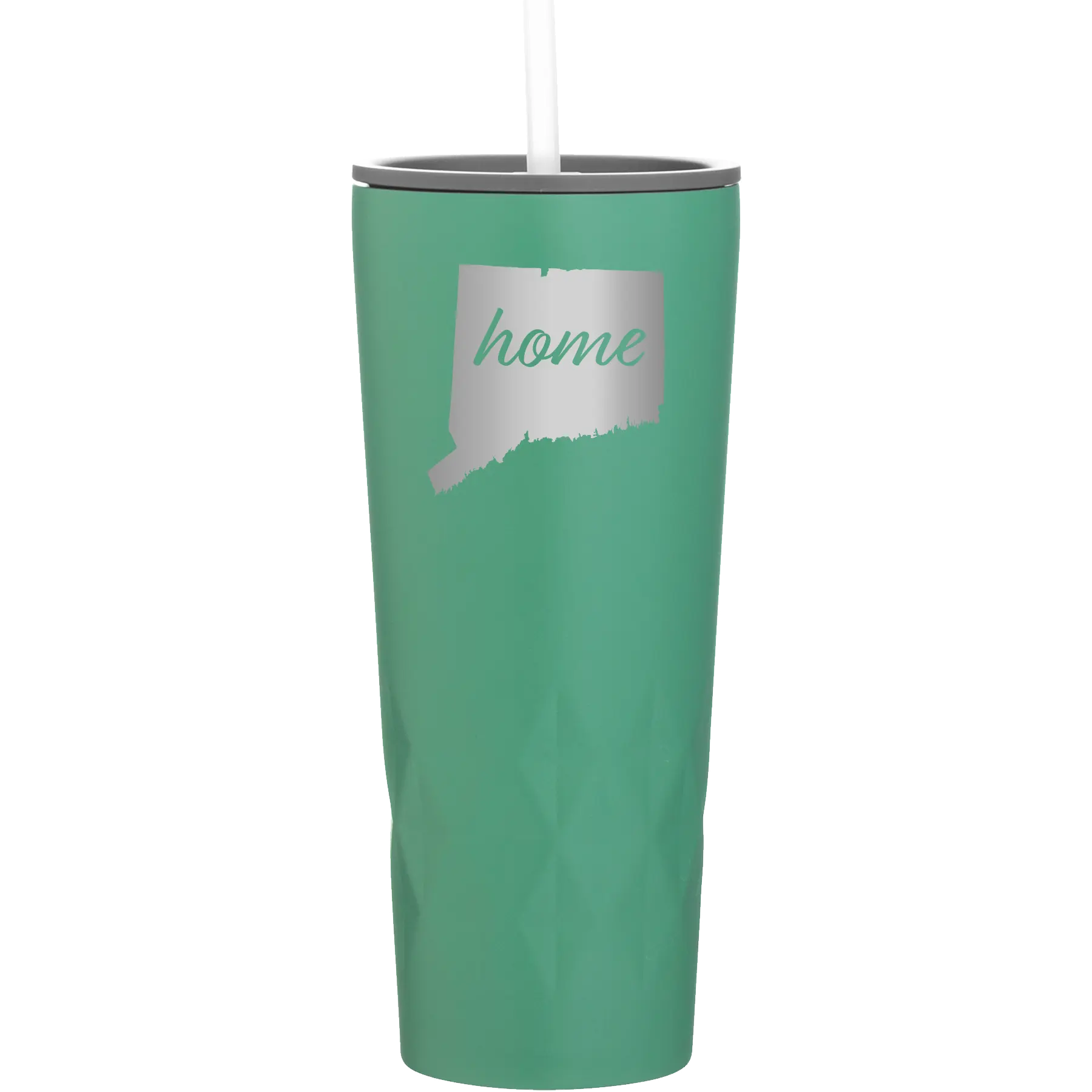 Laser etched forage 20 oz vacuum insulated tumbler with 'Connecticut Home' design