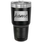 Laser etched black 30 oz vacuum insulated tumbler with 'Colorado Home' design