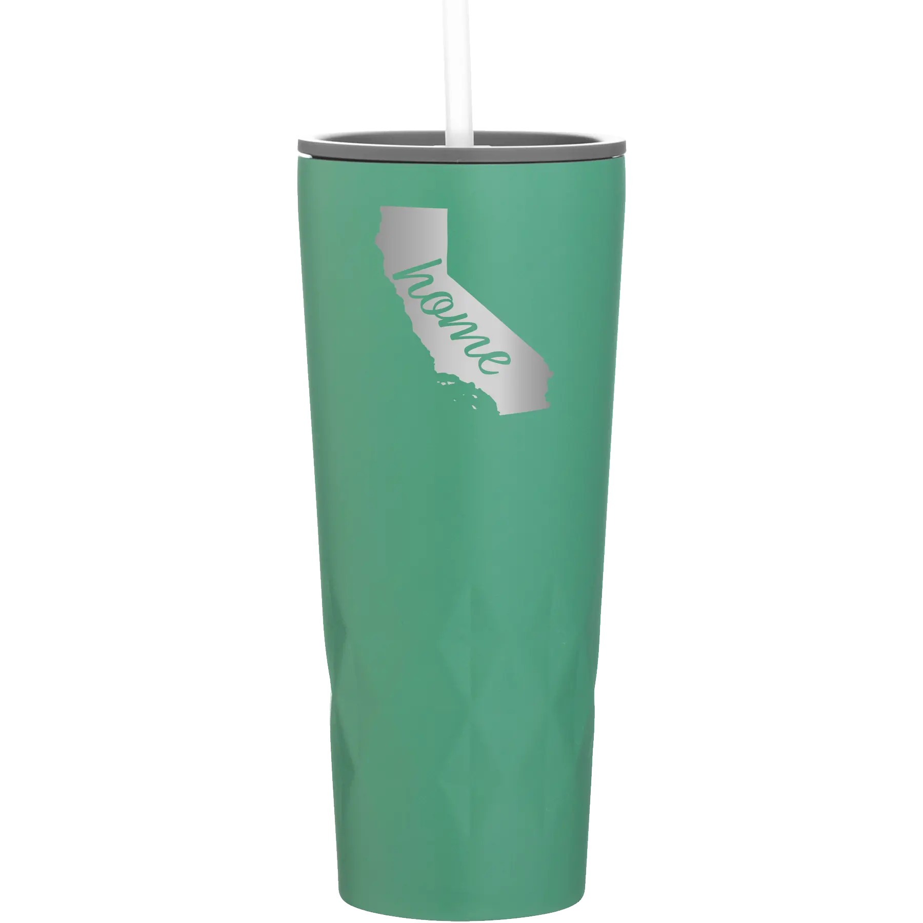 Laser etched forage 20 oz vacuum insulated tumbler with 'California Home' design