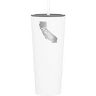 Laser etched white 20 oz vacuum insulated tumbler with 'California Home' design