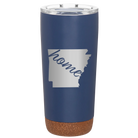 Laser etched constellation 20 oz vacuum insulated tumbler with 'Arkansas Home' design