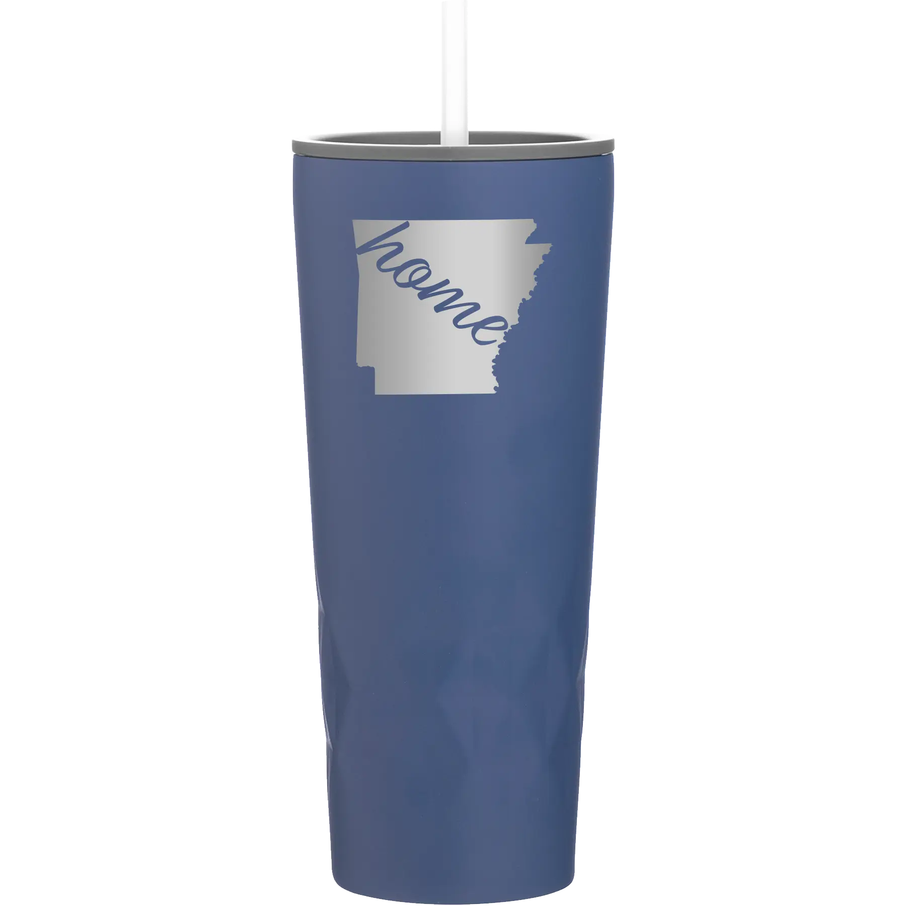 Laser etched constellation 20 oz vacuum insulated tumbler with 'Arkansas Home' design