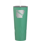 Laser etched forage 20 oz vacuum insulated tumbler with 'Arkansas Home' design