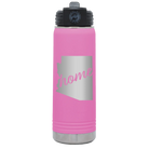 Laser etched light purple 20 oz vacuum insulated water bottle with 'Arizona Home' design