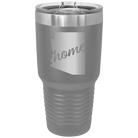 Laser etched dark gray 30 oz vacuum insulated tumbler with 'Arizona Home' design