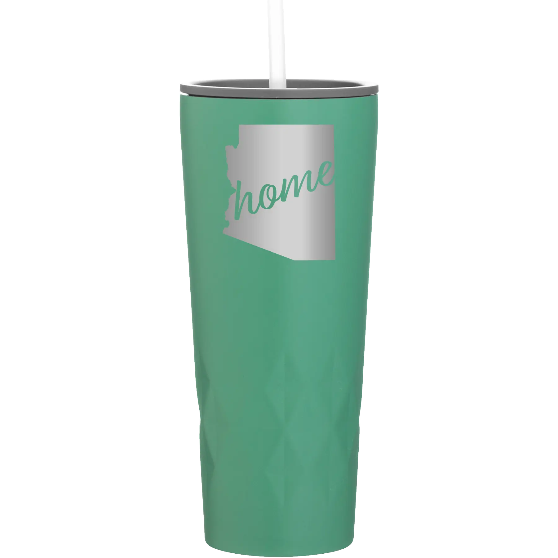 Laser etched forage 20 oz vacuum insulated tumbler with 'Arizona Home' design