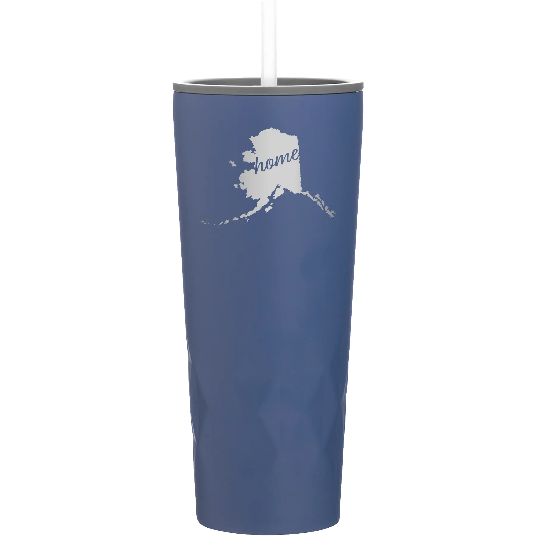 Laser etched constellation 20 oz vacuum insulated tumbler with 'Alaska Home' design