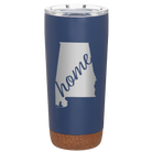 Laser etched constellation 20 oz vacuum insulated tumbler with 'Alabama Home' design