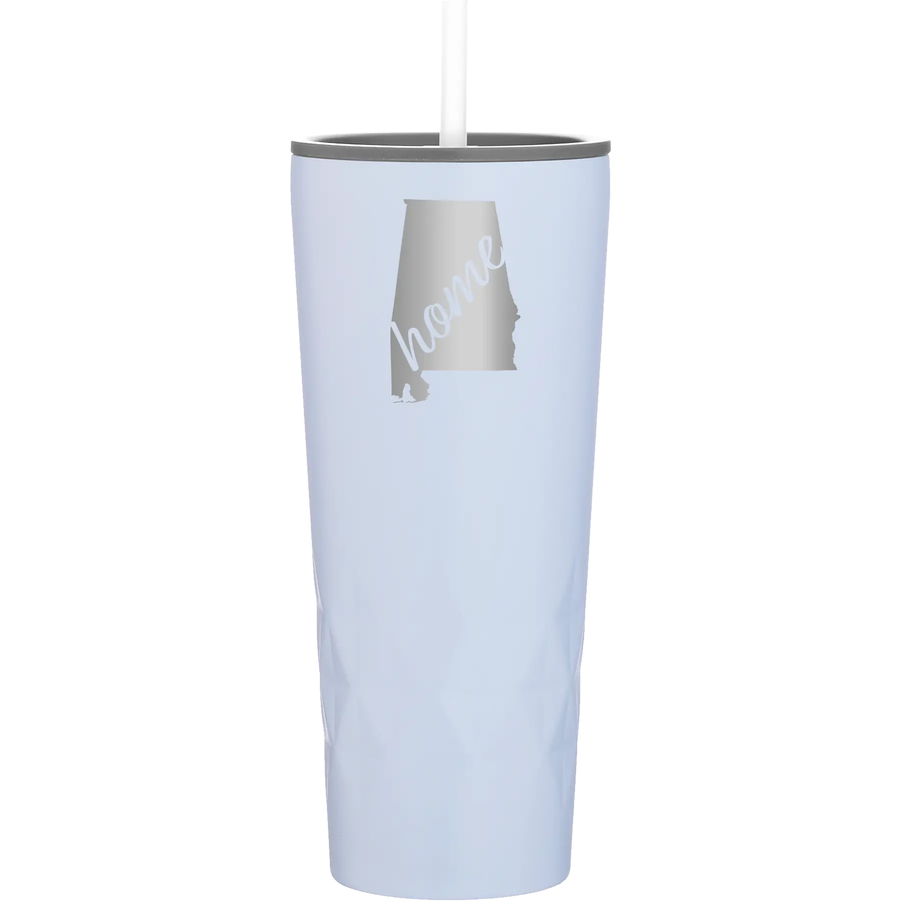 Laser etched landfall 20 oz vacuum insulated tumbler with 'Alabama Home' design