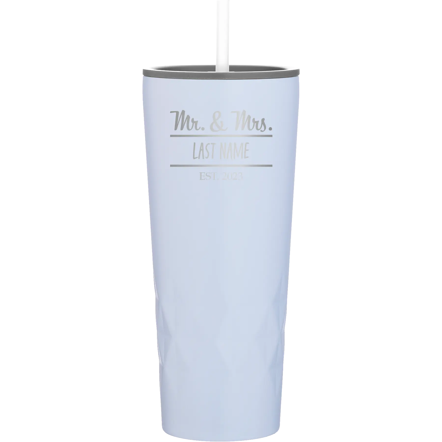 Personalized landfall 20 oz vacuum insulated tumbler with 'Mr and Mrs' design