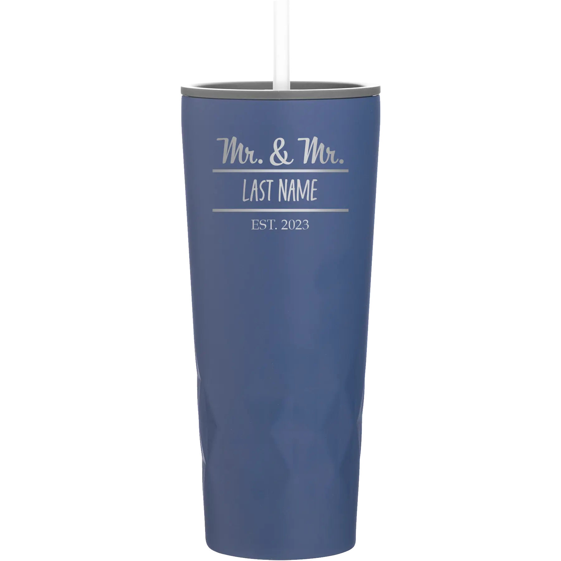 Personalized constellation 20 oz vacuum insulated tumbler with 'Mr and Mr' design