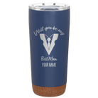 Personalized constellation 20 oz vacuum insulated tumbler with 'Will You Be Best Man' design