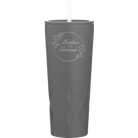 Laser etched slate 20 oz vacuum insulated tumbler with 'Mother of the Groom' design