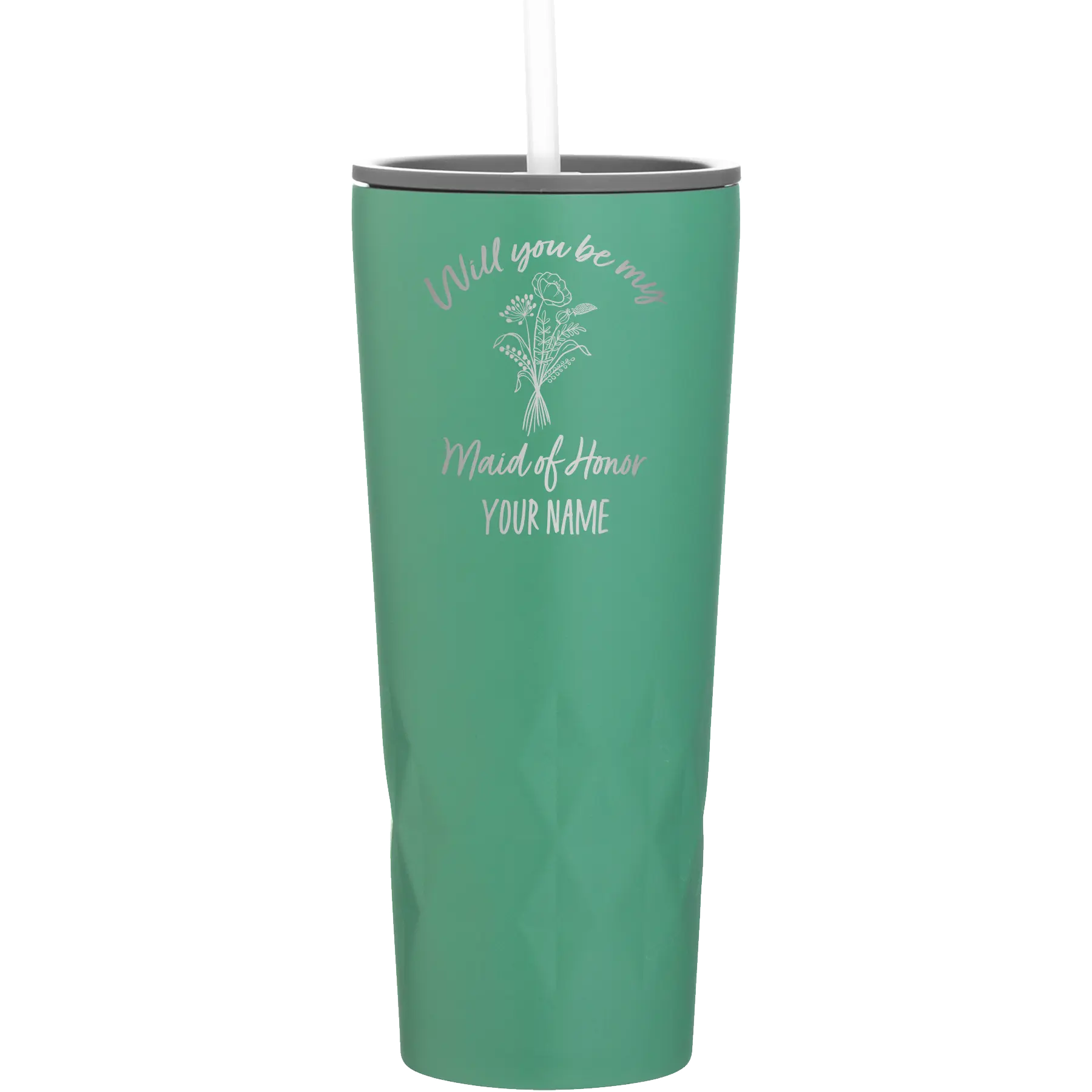 Personalized forage 20 oz vacuum insulated tumbler with 'Will you be' design