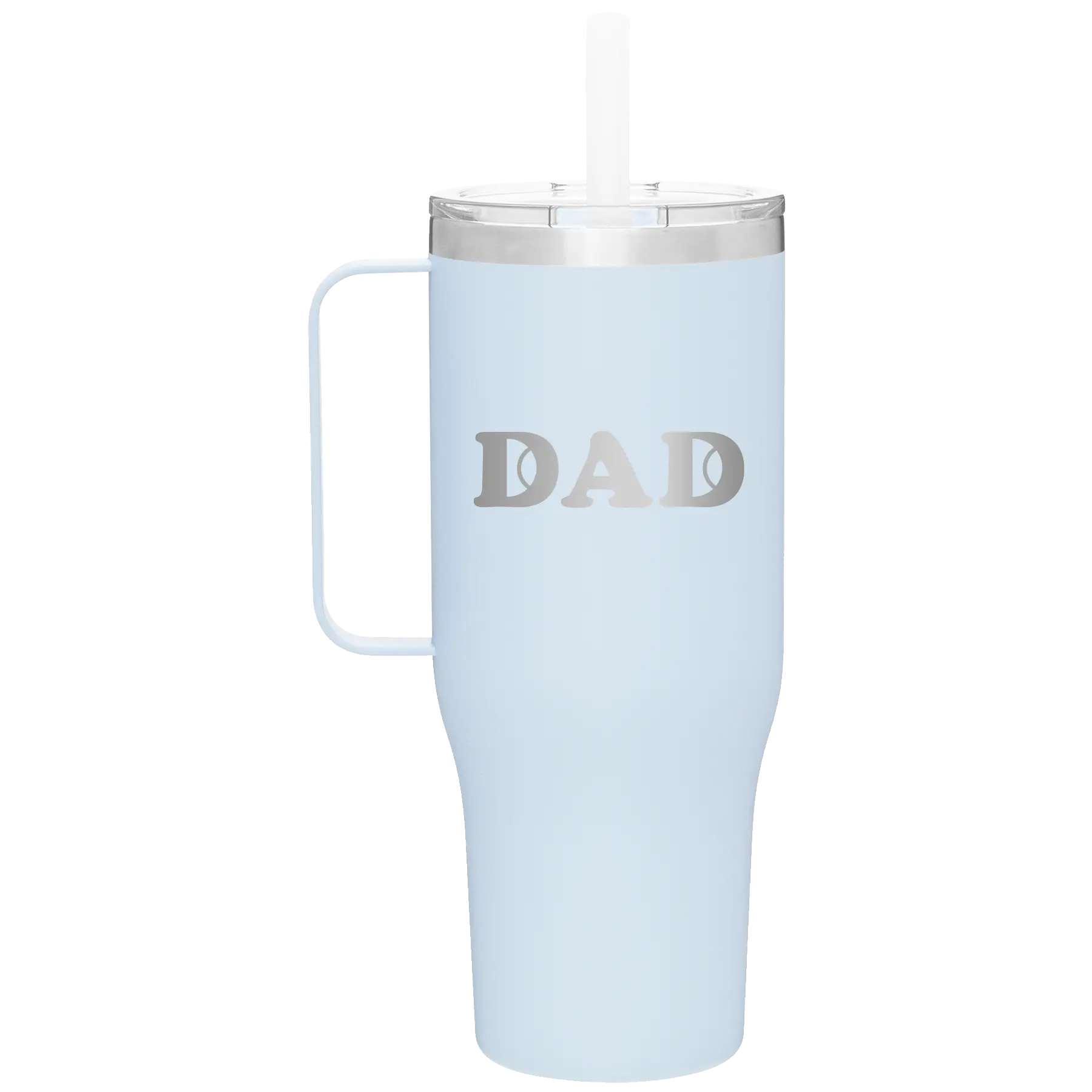 Laser etched landfall 40 oz vacuum insulated tumbler mug with 'Tennis Dad' design