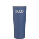 Laser etched constellation 20 oz vacuum insulated tumbler with 'Soccer Dad' design