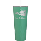 Personalized forage 20 oz vacuum insulated tumbler with 'Cheer Coach2' design