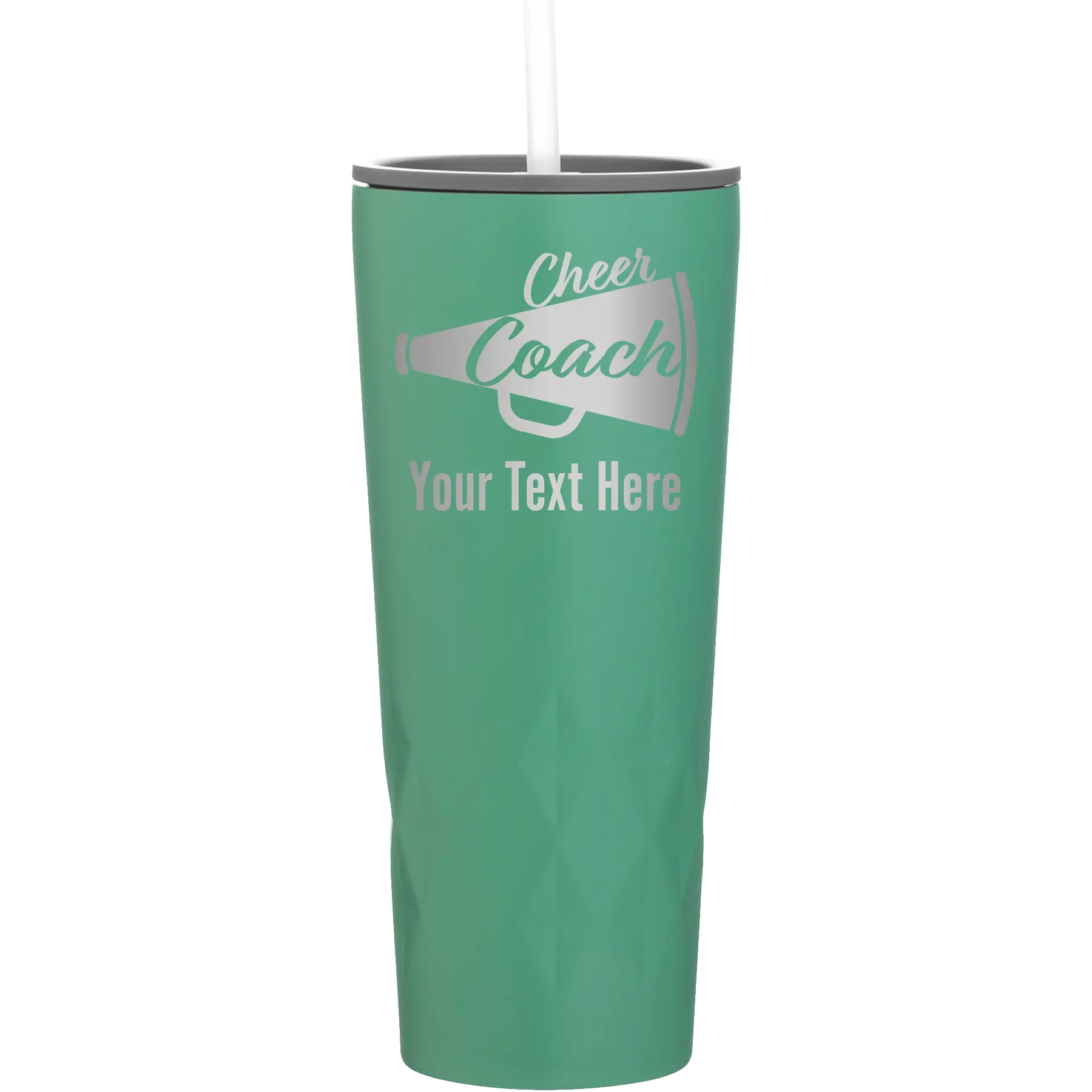 Personalized forage 20 oz vacuum insulated tumbler with 'Cheer Coach2' design