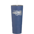 Laser etched constellation 20 oz vacuum insulated tumbler with 'Cheer Coach' design