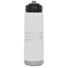 Laser etched white 20 oz vacuum insulated water bottle with 'It Turns Out I Like You A Lot More Than I Had Originally Planned' design