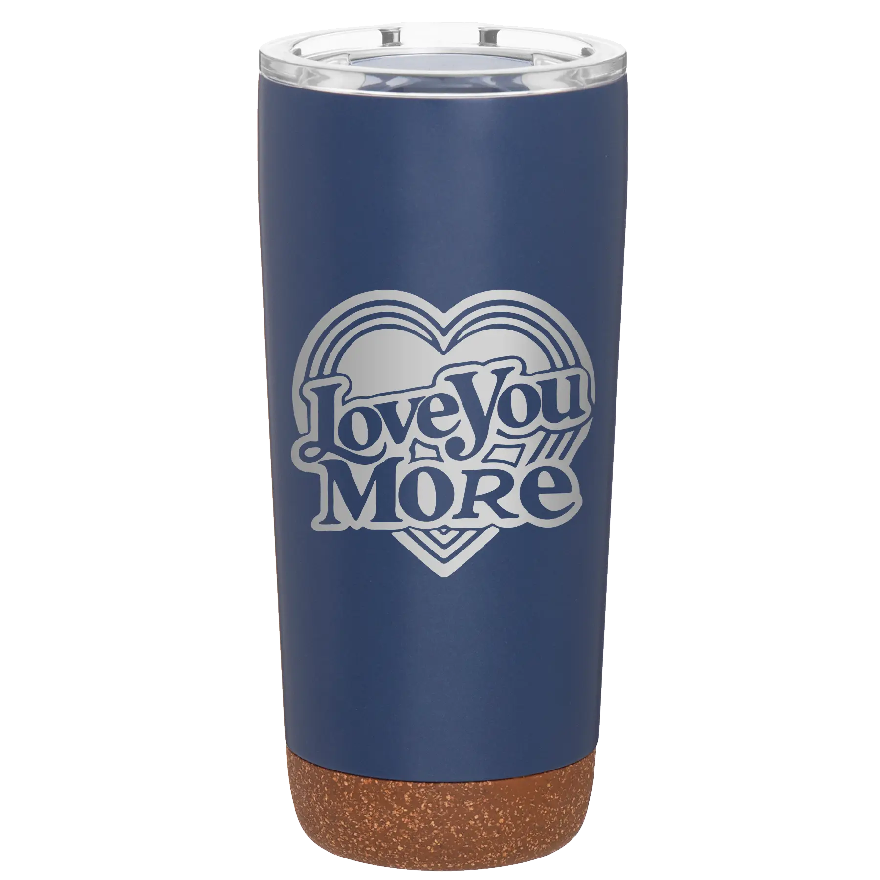 Laser etched constellation 20 oz vacuum insulated tumbler with 'Love You More Retro' design