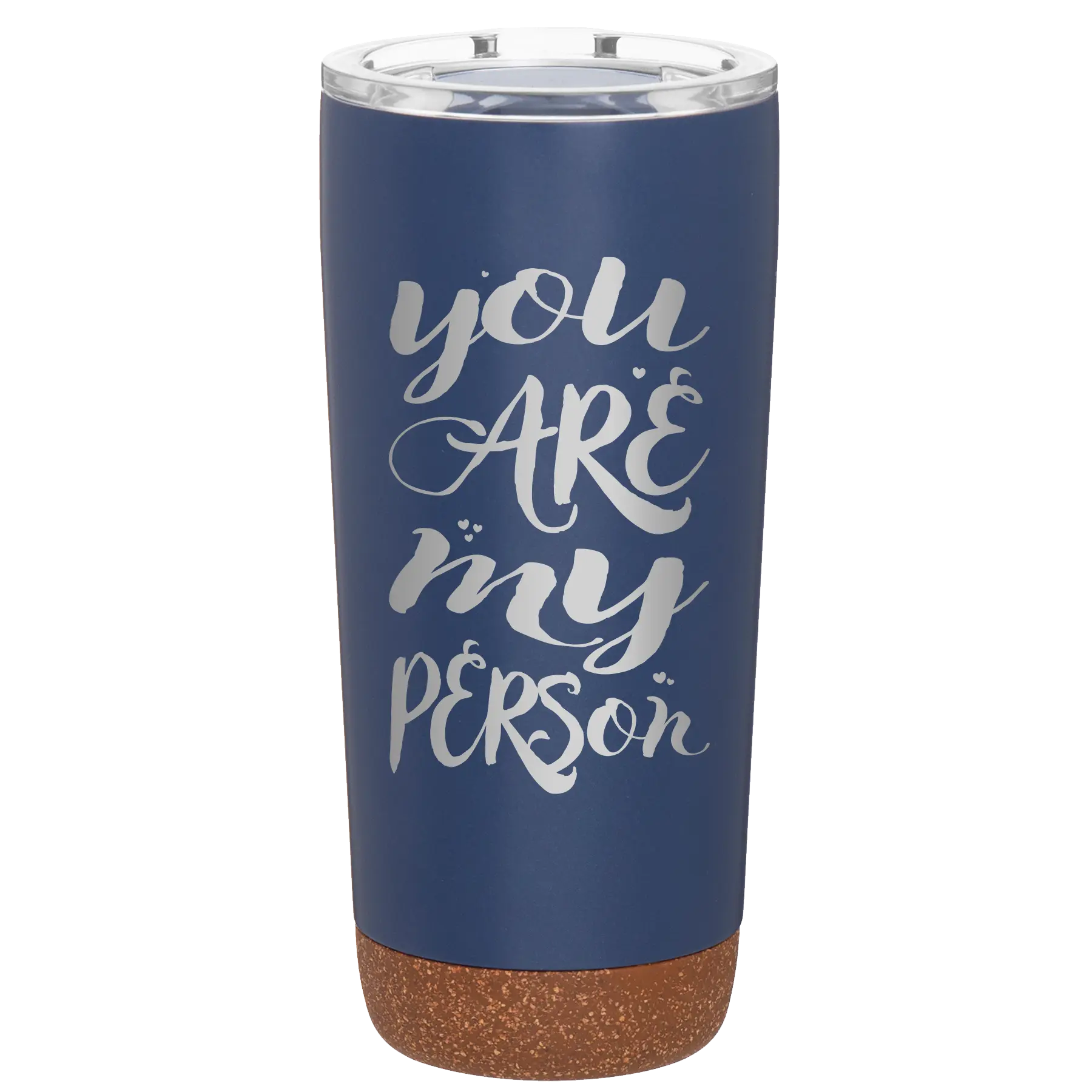 Laser etched constellation 20 oz vacuum insulated tumbler with 'You are my Person' design