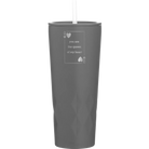 Laser etched slate 20 oz vacuum insulated tumbler with 'You Are the Queen of My Heart' design