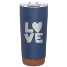 Laser etched constellation 20 oz vacuum insulated tumbler with 'Love' design