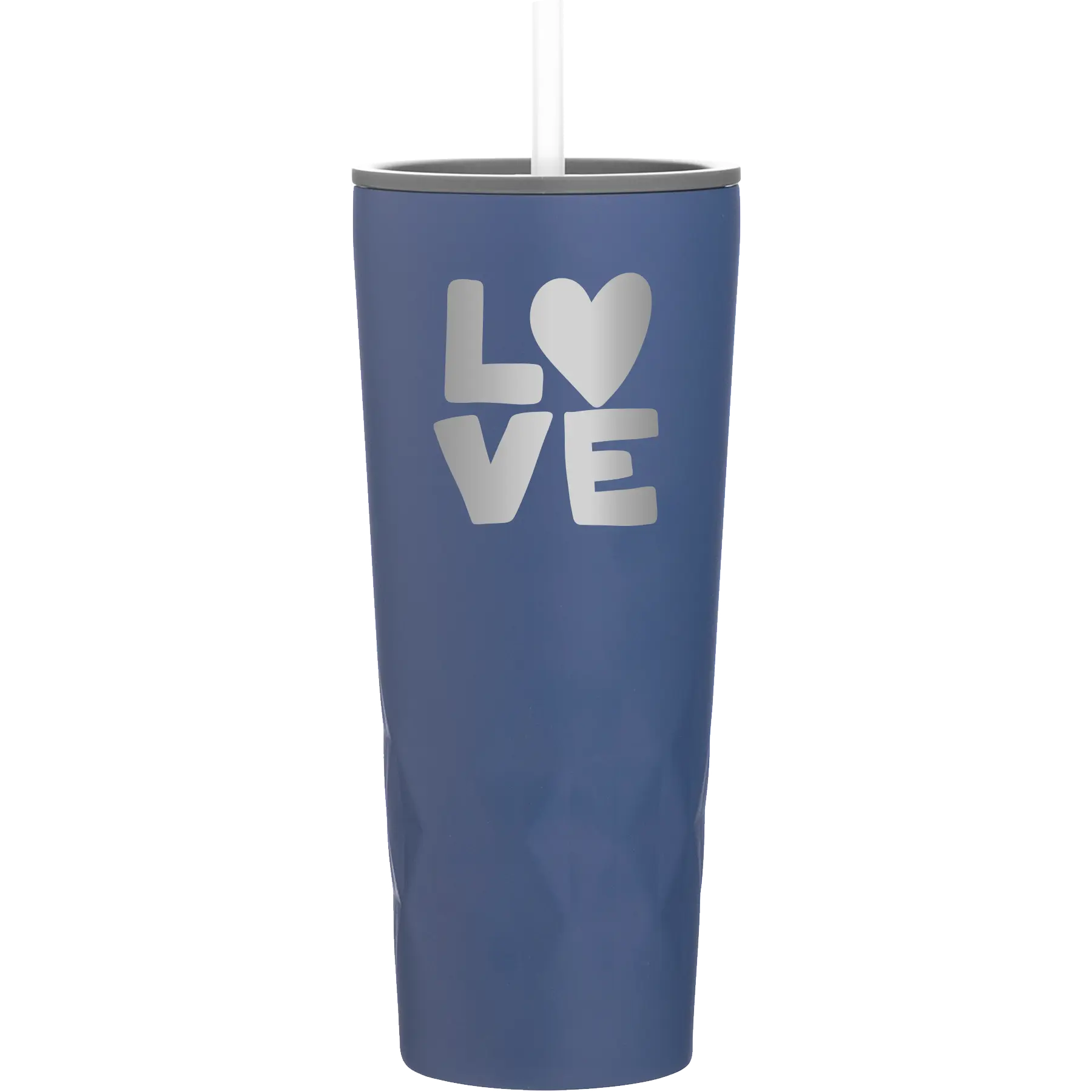 Laser etched constellation 20 oz vacuum insulated tumbler with 'Love' design