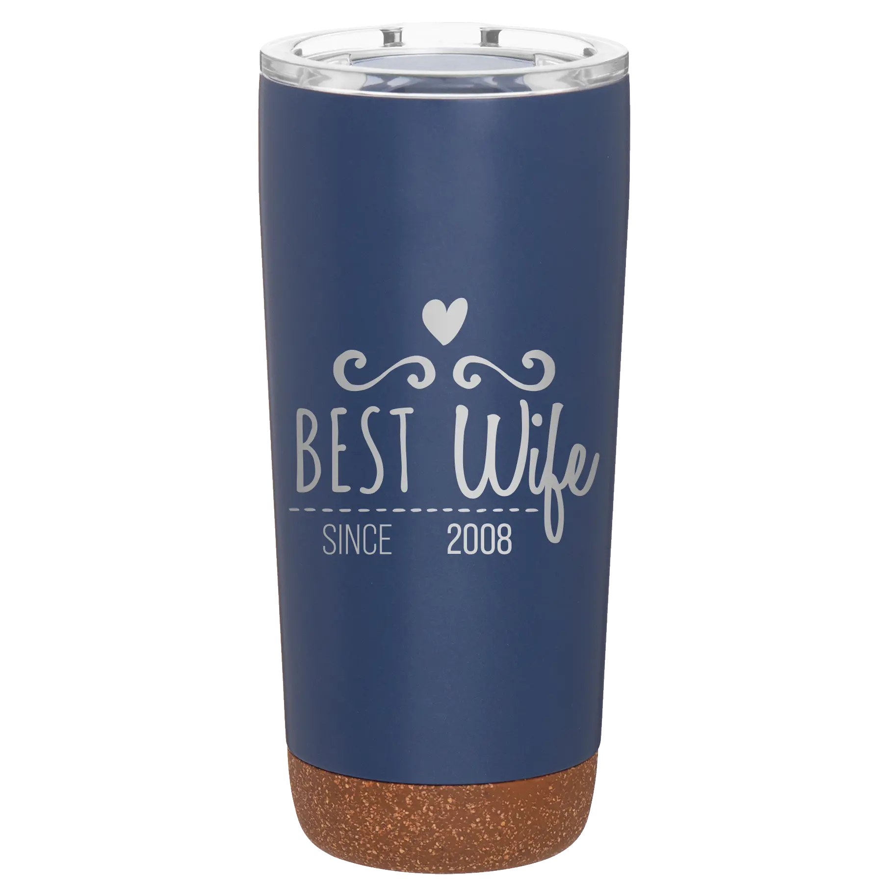Personalized constellation 20 oz vacuum insulated tumbler with 'Best Wife' design