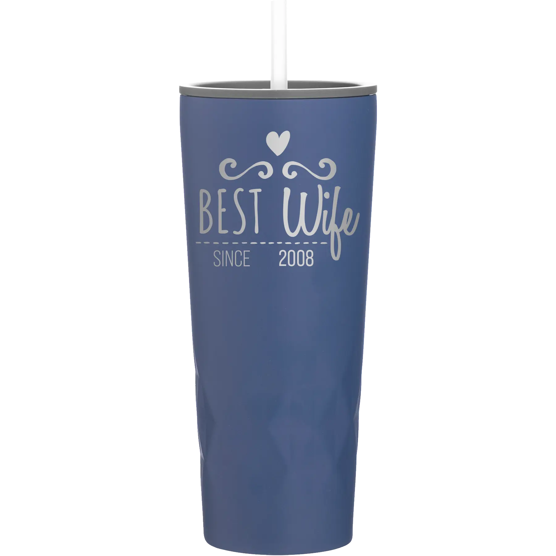 Personalized constellation 20 oz vacuum insulated tumbler with 'Best Wife' design