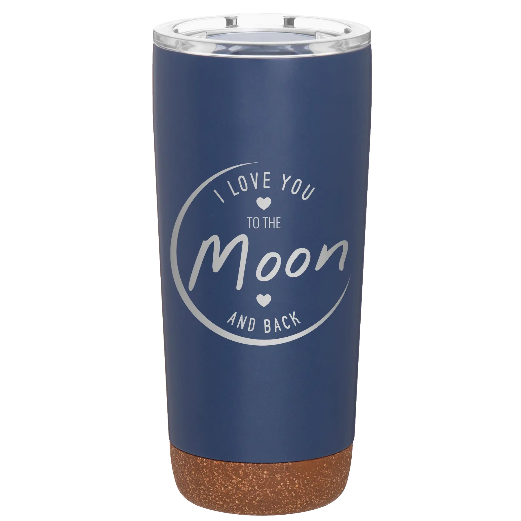 Laser etched constellation 20 oz vacuum insulated tumbler with 'Love You to the Moon and Back' design