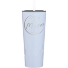 Laser etched landfall 20 oz vacuum insulated tumbler with 'Love You to the Moon and Back' design