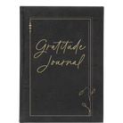 Large black/gold leatherette sketch book laser etched with 'Gratitude Journal' design