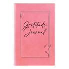 Small pink leatherette sketch book laser etched with 'Gratitude Journal' design